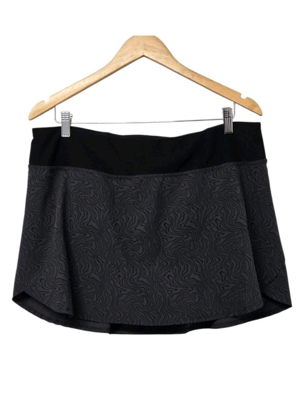 Etonic Skort Womens Size XL Black & Gray Activewear Pickleball Tennis Preppy